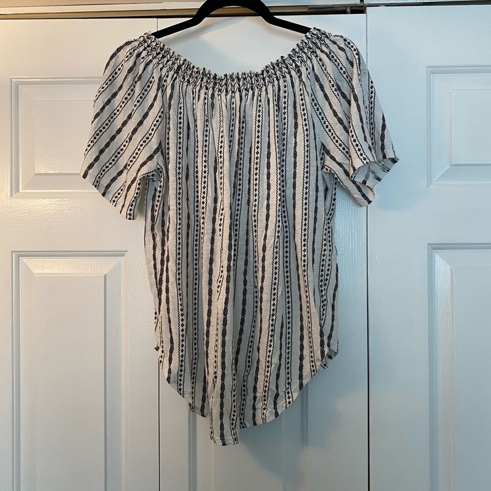 Loft Off the Shoulder Shirt - Picture 6 of 6